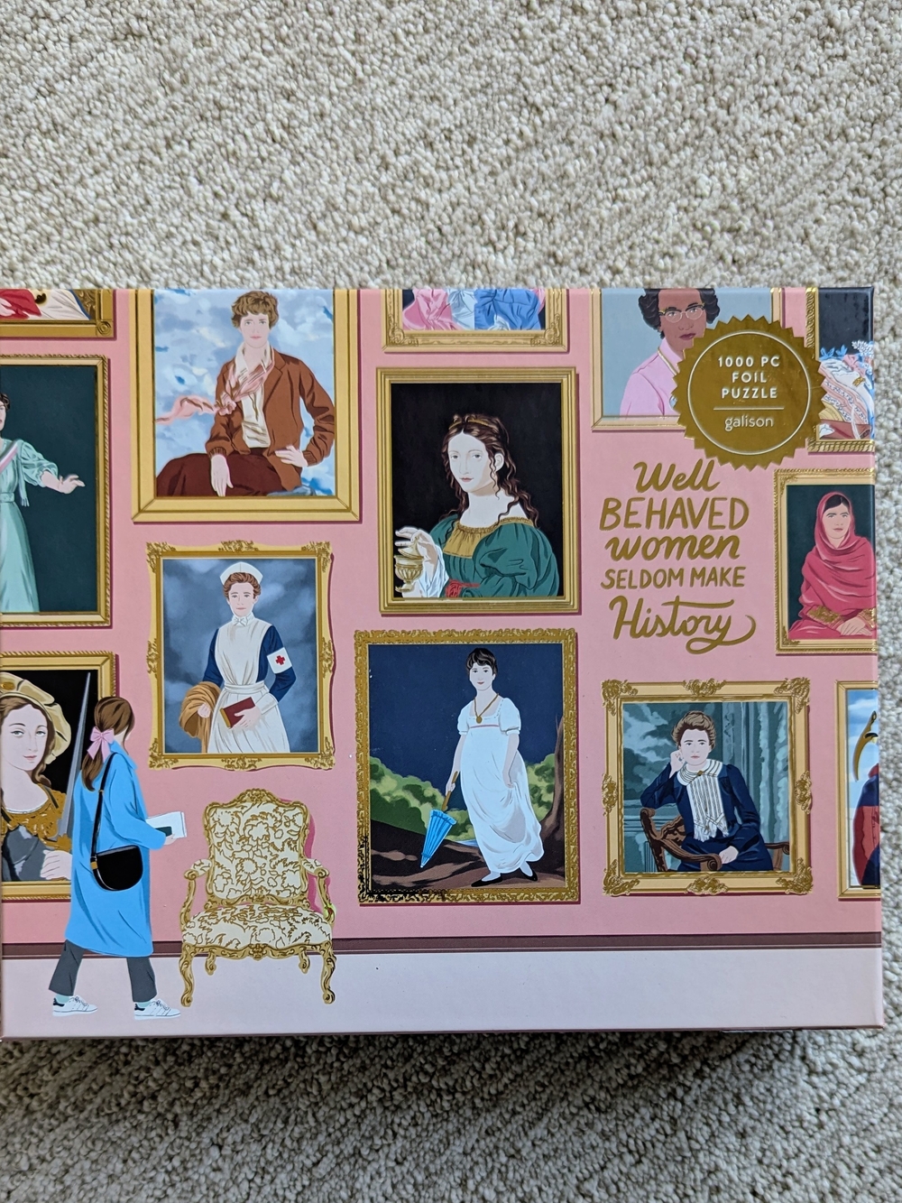 Galison Herstory Museum Well Behaved Women 1000 Piece Foil Jigsaw Puzzle